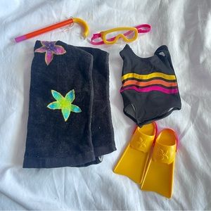 EUC American Girl PC Swimsuit Outfit